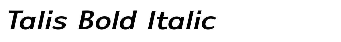 Talis Bold Italic